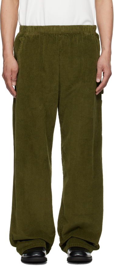 Bukser LES TIEN Les Tien Heavyweight Utility Puddle Sweatpants Grøn | WC-3089-SW, 0