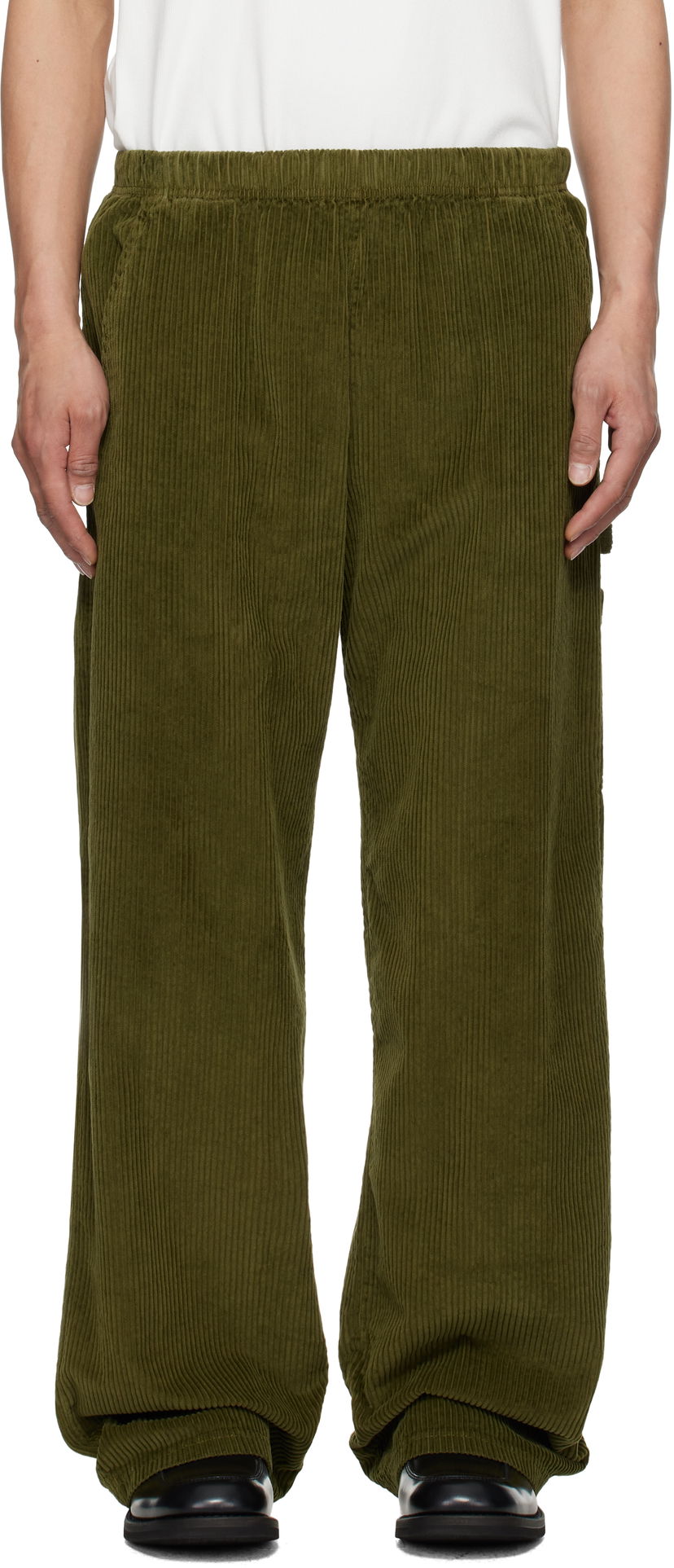 Bukser LES TIEN Les Tien Heavyweight Utility Puddle Sweatpants Grøn | WC-3089-SW