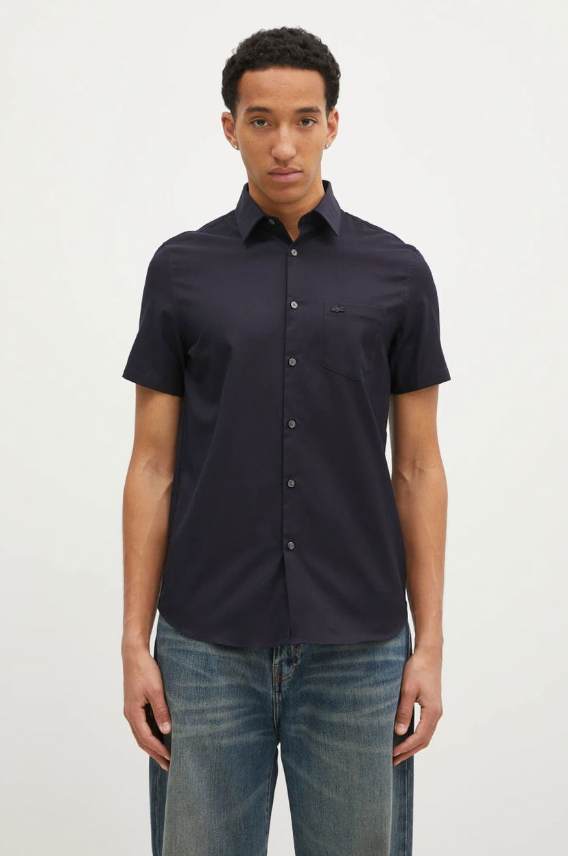 Skjorte Lacoste Navy Blue Regular Fit Shirt Blå | CH8528