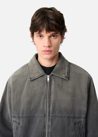 Jakke AXEL ARIGATO Denim Jacket with Faux Fur Collar Grå | A3157003, 8