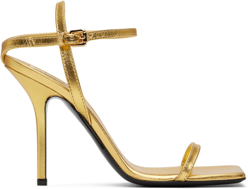 Skopleje Moschino Moschino Tina Heeled Sandals Metalisk | MA1655AC1M MC0 901