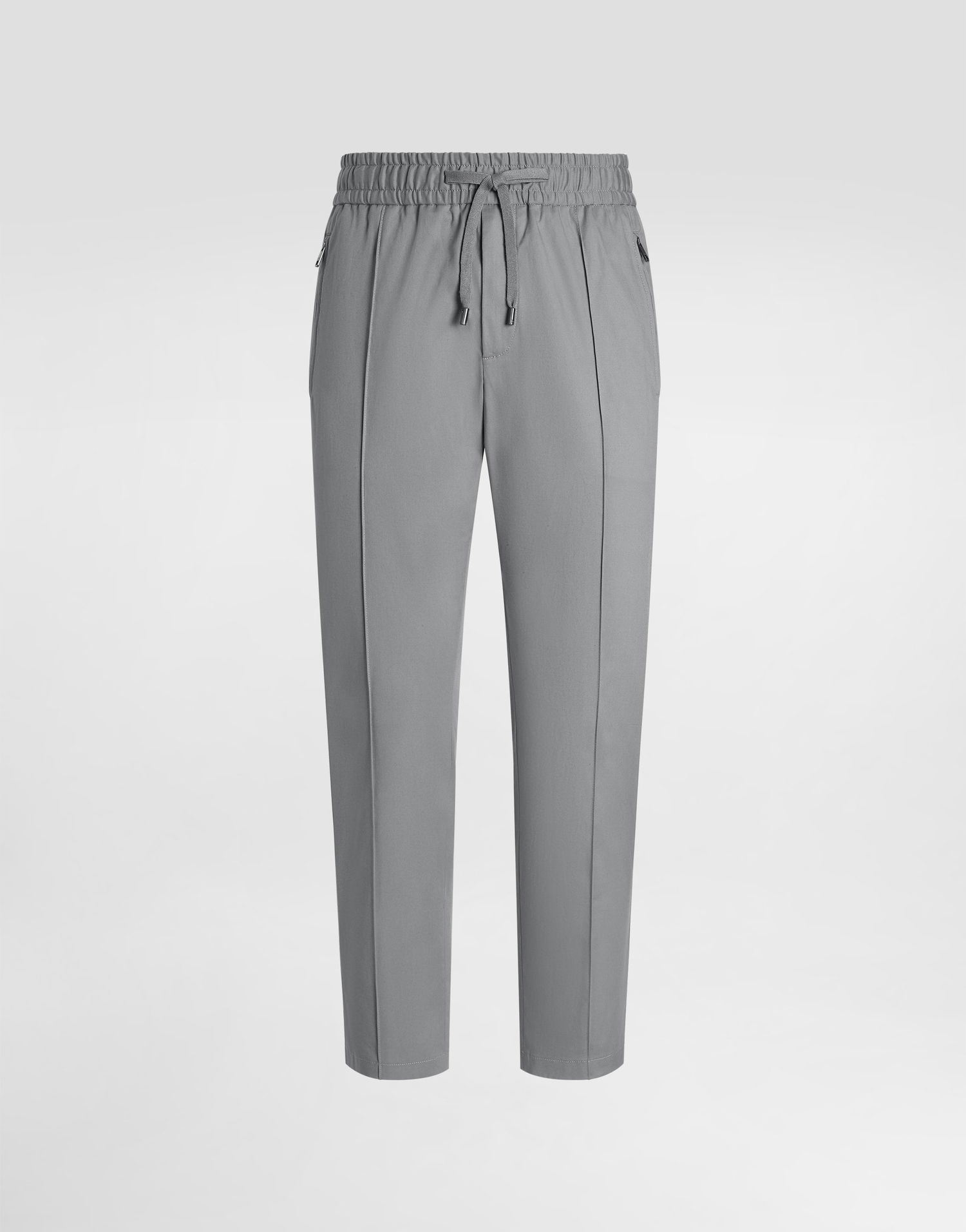 Bukser Dolce & Gabbana Dolce & Gabbana Cotton Gabardine Jogging Trousers Grå | GYACEZFUFNVN0493, 0