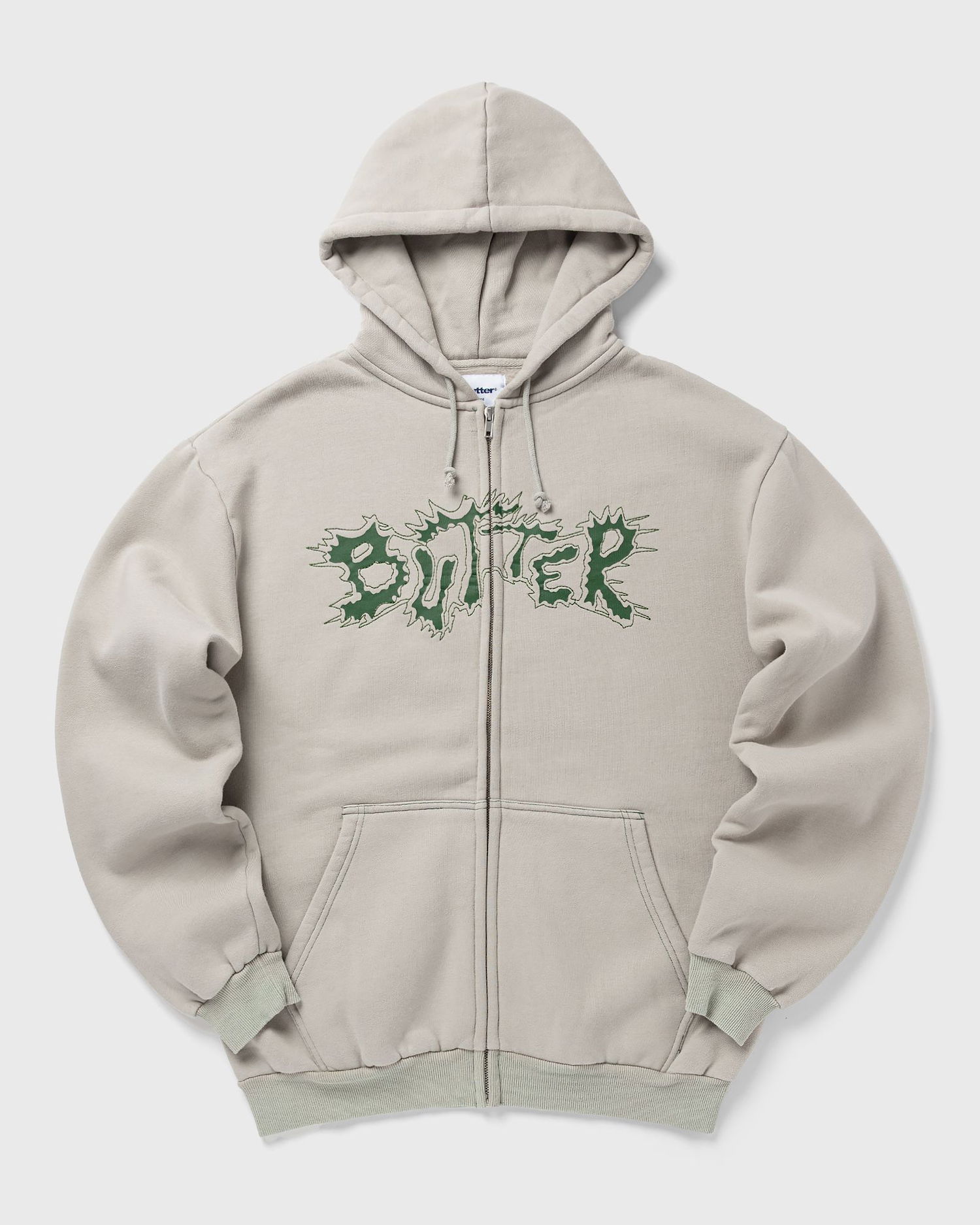 Sweatshirt Butter Goods Eruption Zip-Thru Hoodie Beige | P25142, 1