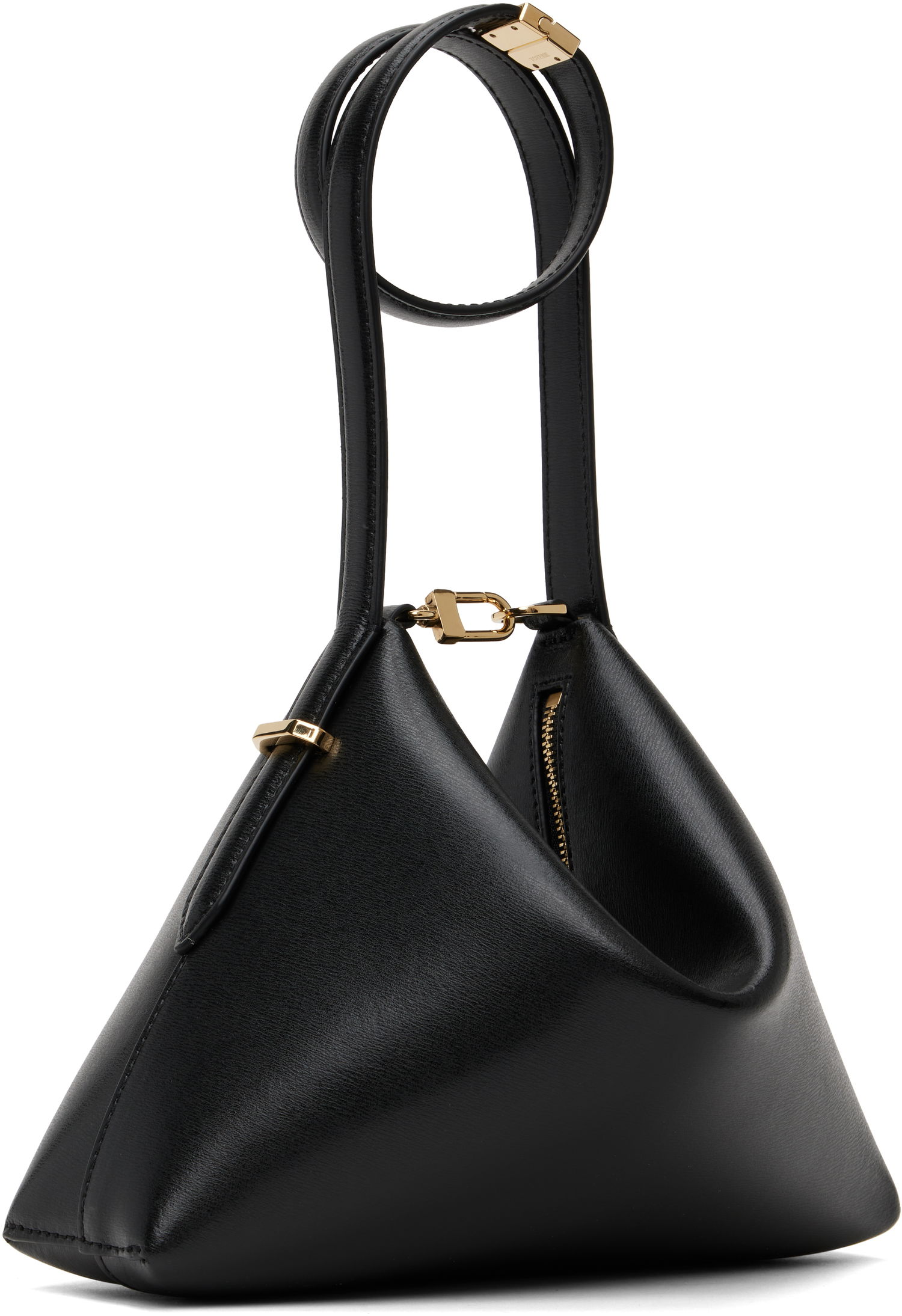 Håndtaske TOTEME TOTEME Bevel Leather Wristlet Clutch Sort | 253-WAL0090-LE0025, 1