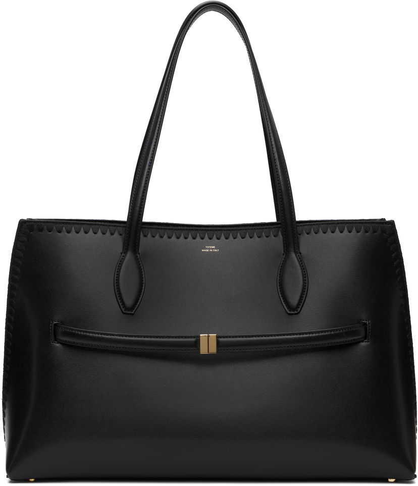 Mulepose TOTEME TOTEME Embroidered Leather Lounge Tote Sort | 253-WAL0073-LE0025