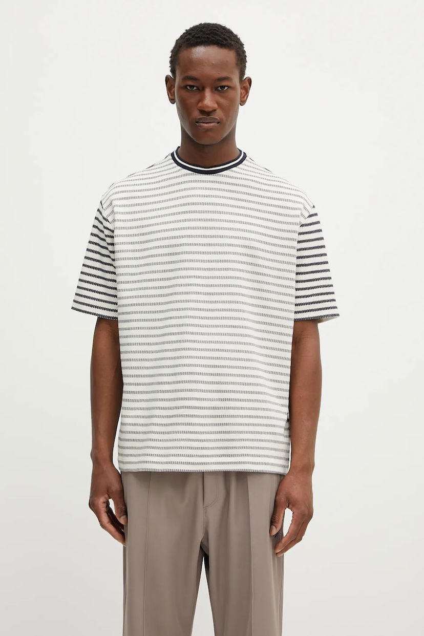 T-shirt Paul Smith Paul Smith Striped T-Shirt Hvid | M1R.110Y.P02657