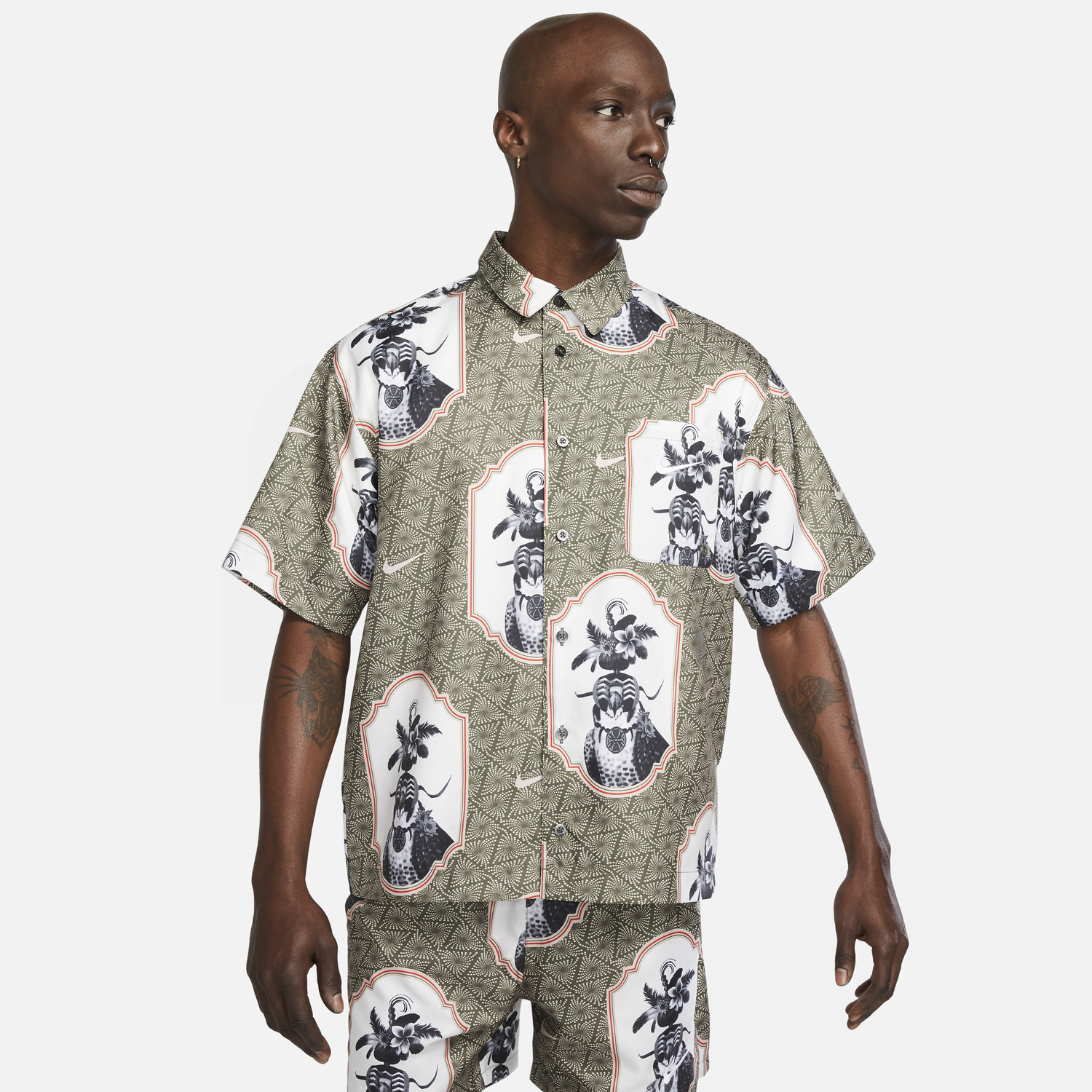 Skjorte Nike Nigeria Button-Down Football Shirt Flerfarvet | DX1111-325, 0