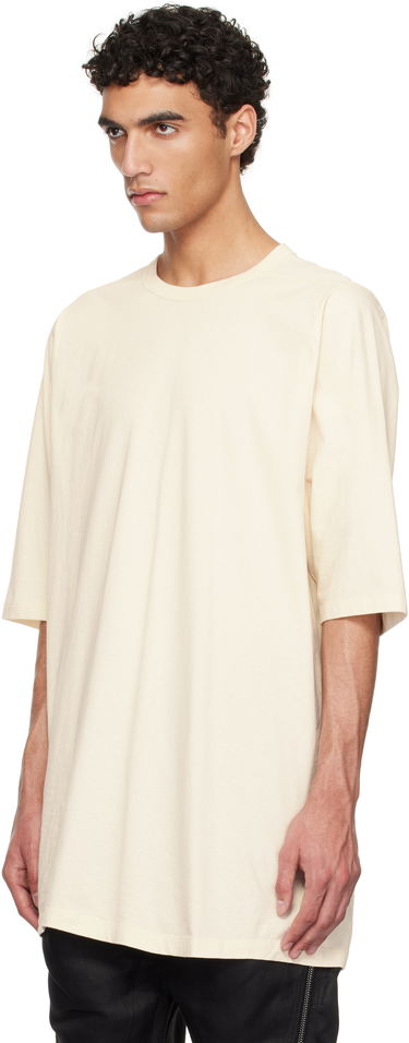 T-shirt Rick Owens Rick Owens Hollywood Jumbo Short Sleeve T-Shirt Beige | RU01E5274 JNC, 3