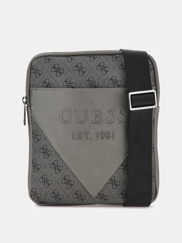 Håndtaske GUESS Milano 4G Logo Mini Crossbody Bag Grå | HMMILSP4223, 0