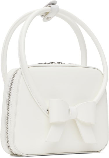 Håndtaske SHUSHU/TONG SHUSHU/TONG Stereo Bow Bag Hvid | FSDDAC01 LEA001, 1