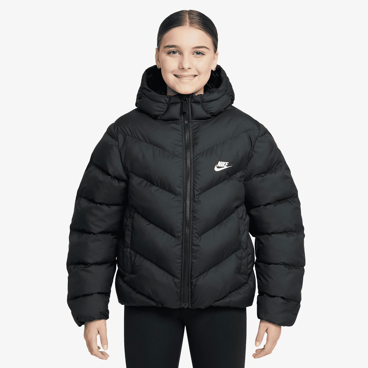 Jakke Nike Kids' NSW Puffer Jacket Sort | HQ4976-010, 0