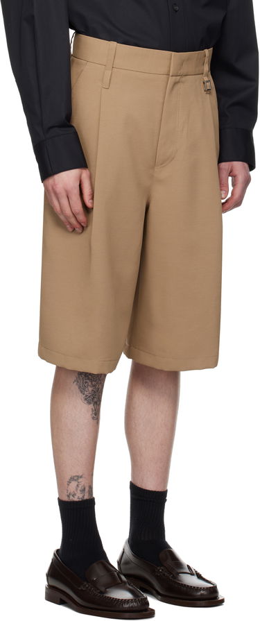 Shorts WOOYOUNGMI Pleated Shorts Beige | W251PT31, 1