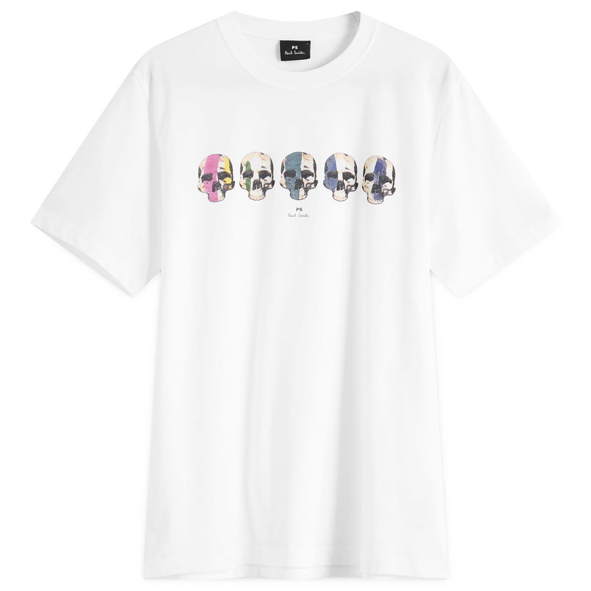 T-shirt Paul Smith Paul Smith Multi Skull T-Shirt, Size Large Hvid | M2R-011R-PP5129-01