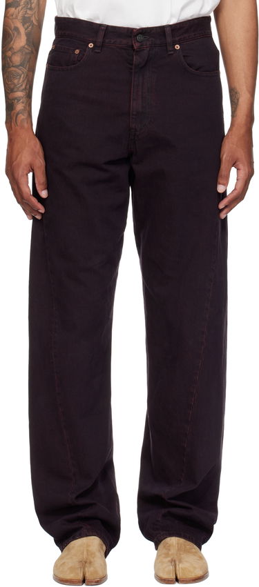 Jeans Maison Margiela MM6 Maison Margiela Twisted Seam Jeans Bourgogne | SH0LA0024 M30032, 0