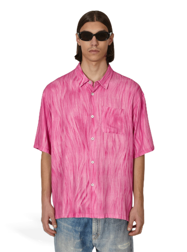 Skjorte Stüssy Fur Print Shirt Lyserød | 1110282 PINK