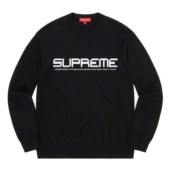 Sweater Supreme Split Logo Pullover Sort | SUP-SS21-532