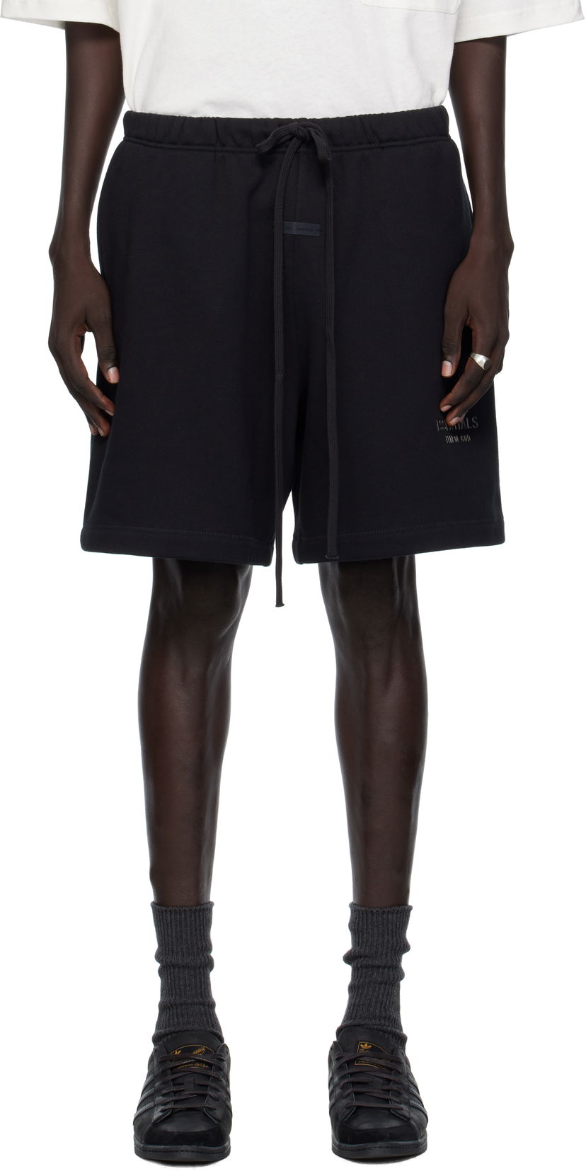 Shorts Fear of God ESSENTIALS Soccer Fleece Shorts Sort | 160SP252000F