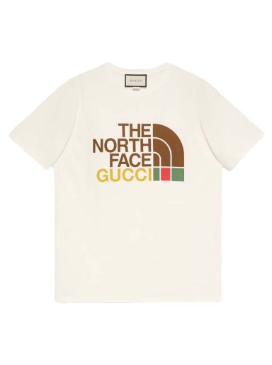 T-shirt Gucci The North Face x Cotton T-shirt Hvid | 615044 XJDBZ 9095
