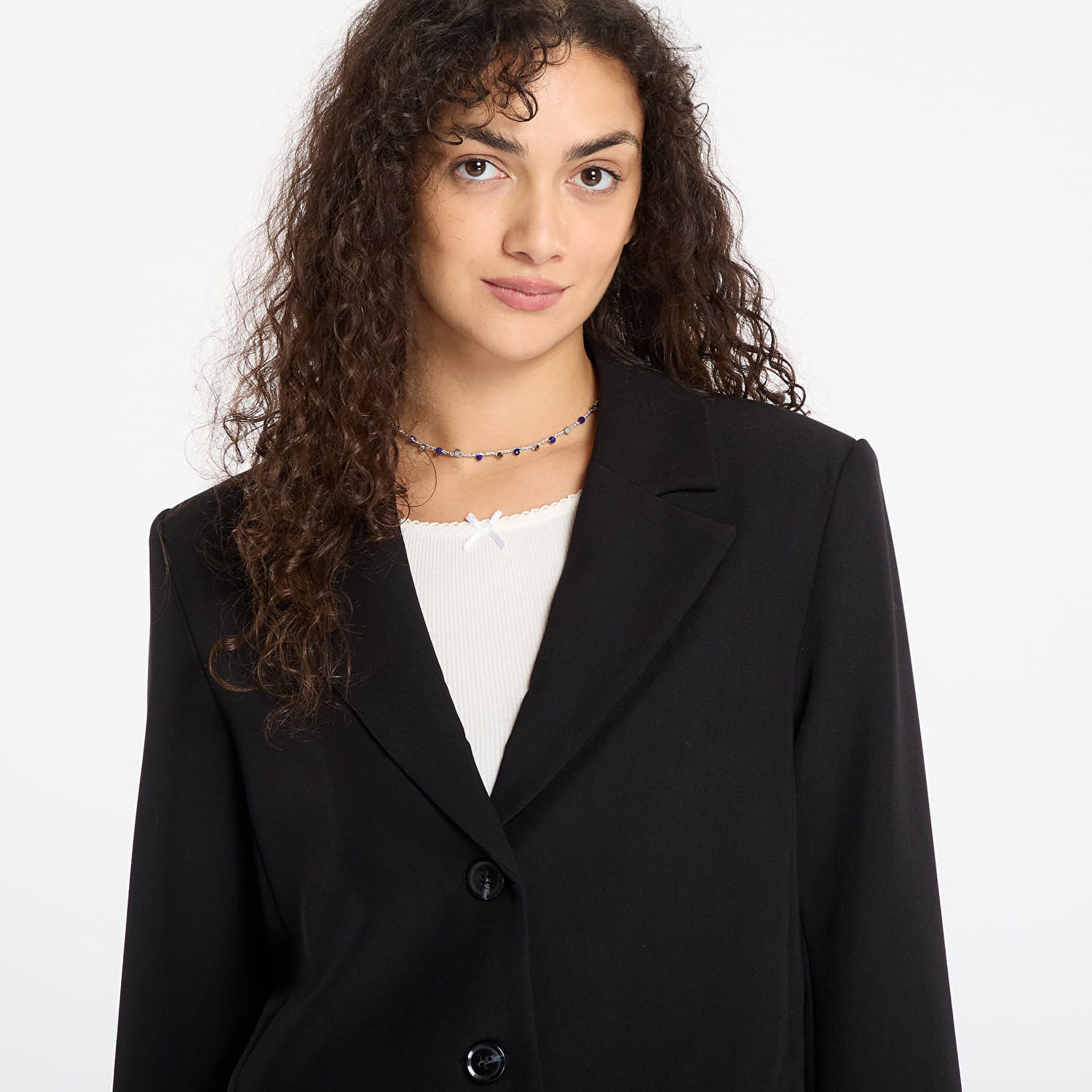 Jakke Samsoe Samsoe Cropped Salaney Blazer Sort | F25300114_CLR000021, 1