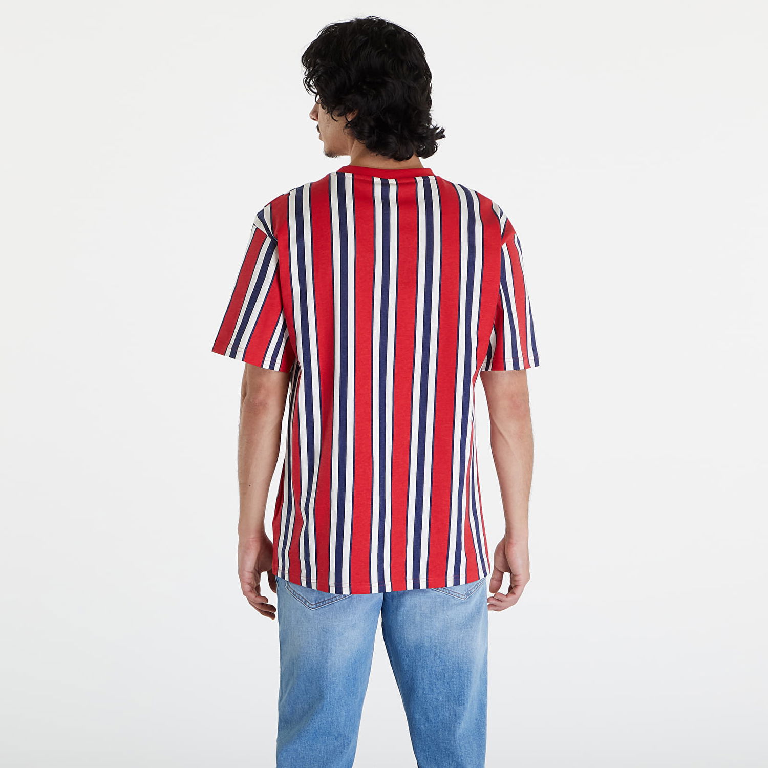 T-shirt Karl Kani Retro Striped Tee Red/ Navy/ Off White Rød | KM241-034-1, 1
