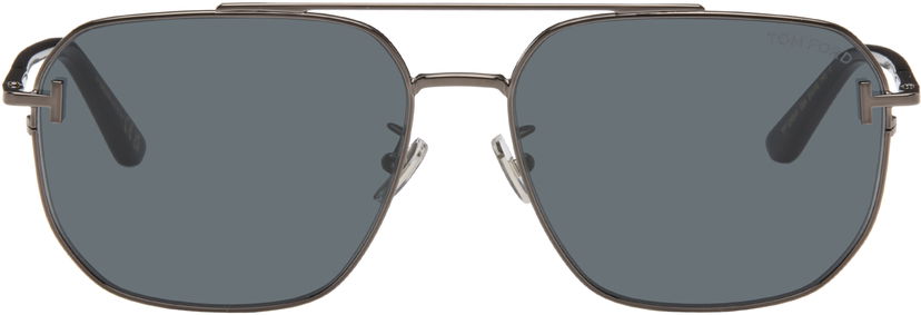 Solbriller Tom Ford Tom Ford Aviator Sunglasses Grå | FT1249-K_6108A
