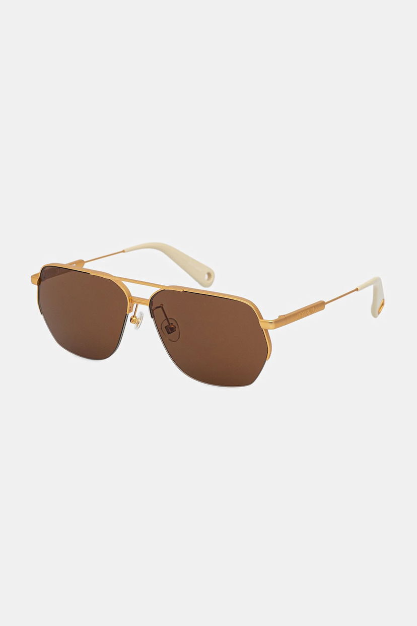Solbriller Jacquemus Jacquemus Aviador Sunglasses Brun | JAC67C1SUN
