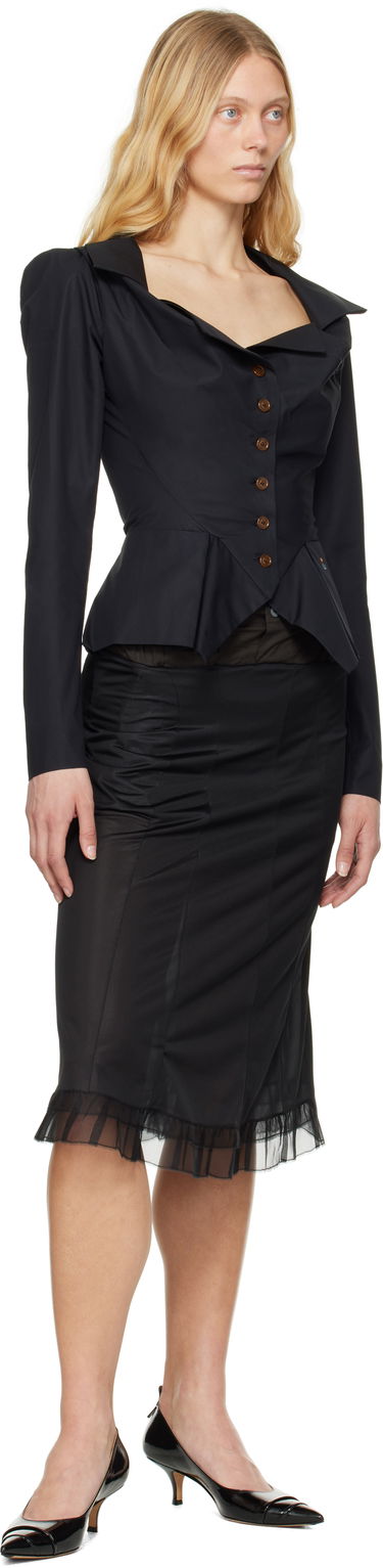 Skjorte Vivienne Westwood Vivienne Westwood Monday Peplum Shirt Sort | 15010061-W009Q-, 3