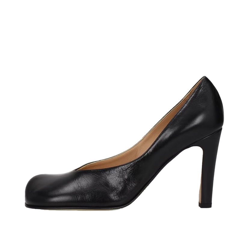 Sneakers og sko Bottega Veneta Bloc Calf Leather Platform Pumps Sort | 578330VBPJ01000