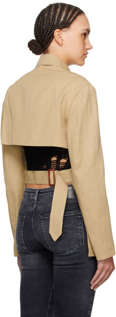 Jakke R13 R13 Open Back Blazer Beige | R13WR257-R318B, 2