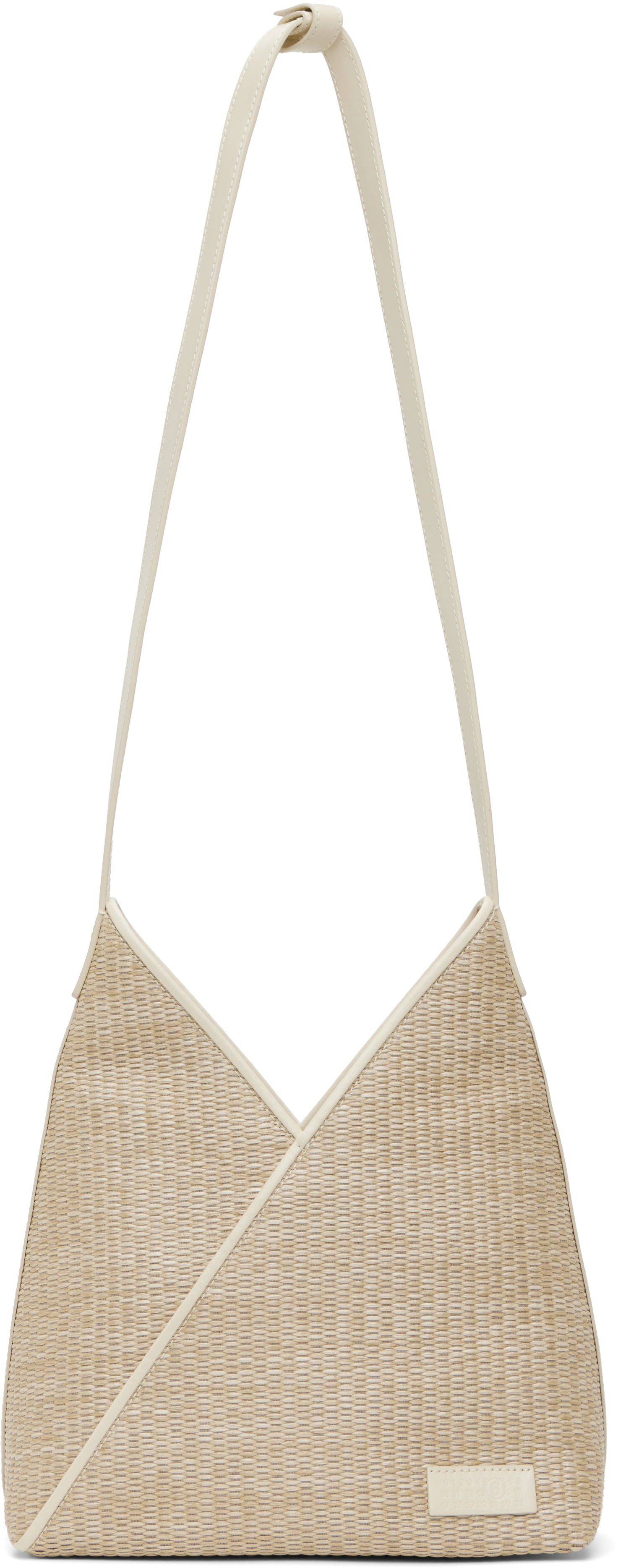 Håndtaske Maison Margiela MM6 Maison Margiela Raffia Shoulder Bag Beige | SB5ZH0019 P7256, 0