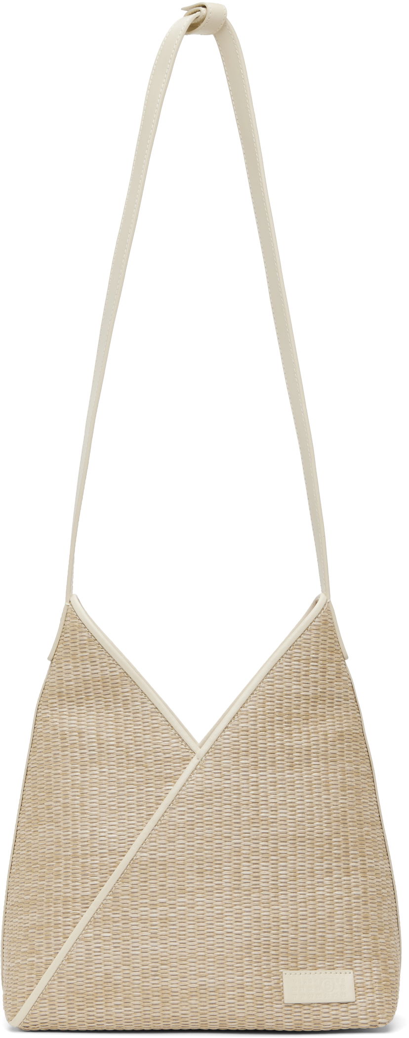 Håndtaske Maison Margiela MM6 Maison Margiela Raffia Shoulder Bag Beige | SB5ZH0019 P7256