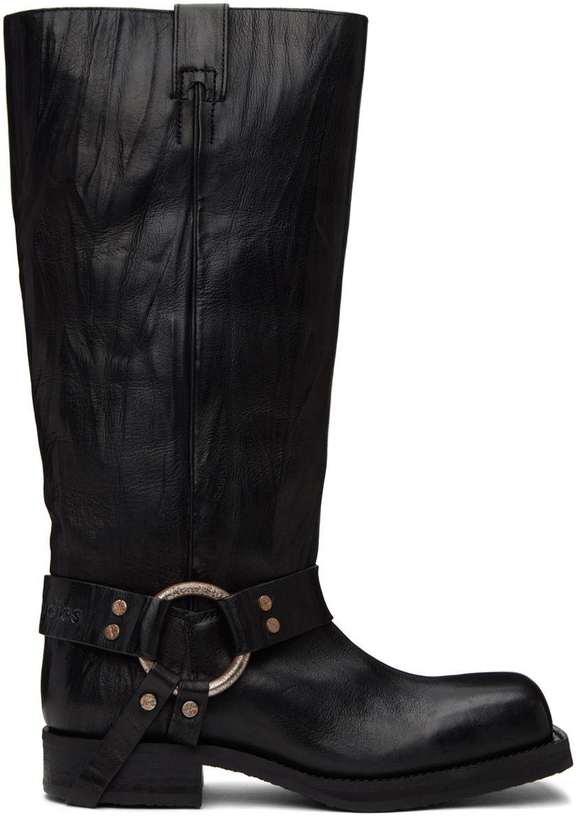 Sneakers og sko Acne Studios Black Buckle Boots Sort | AD0663-