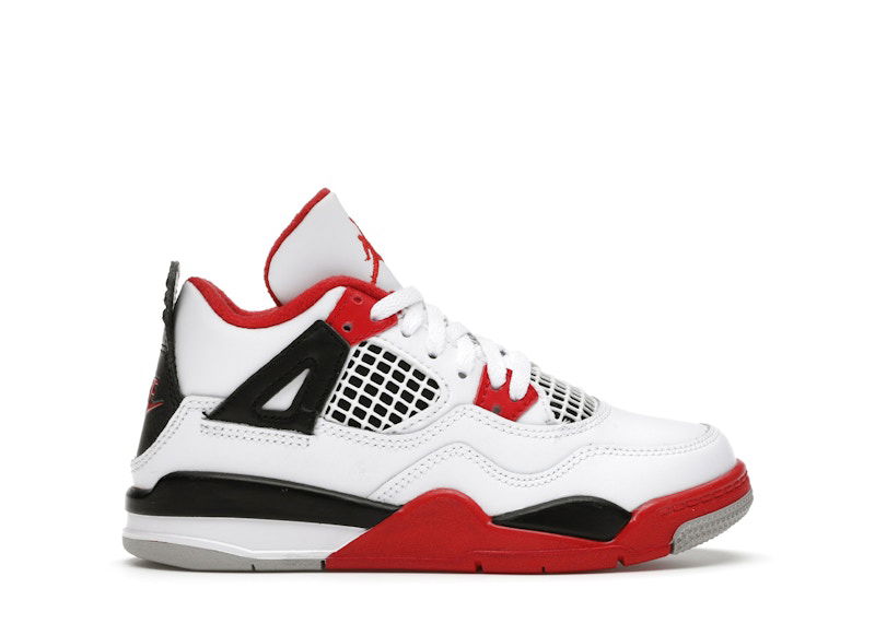 Sneakers og sko Jordan Jordan 4 Retro Fire Red (2020) Hvid | BQ7669-160, 0