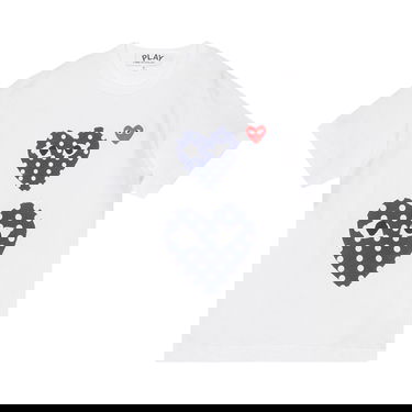 T-shirt Comme des Garçons PLAY Polka Dot Duo T-Shirt Hvid | AZ T238 051 1, 1
