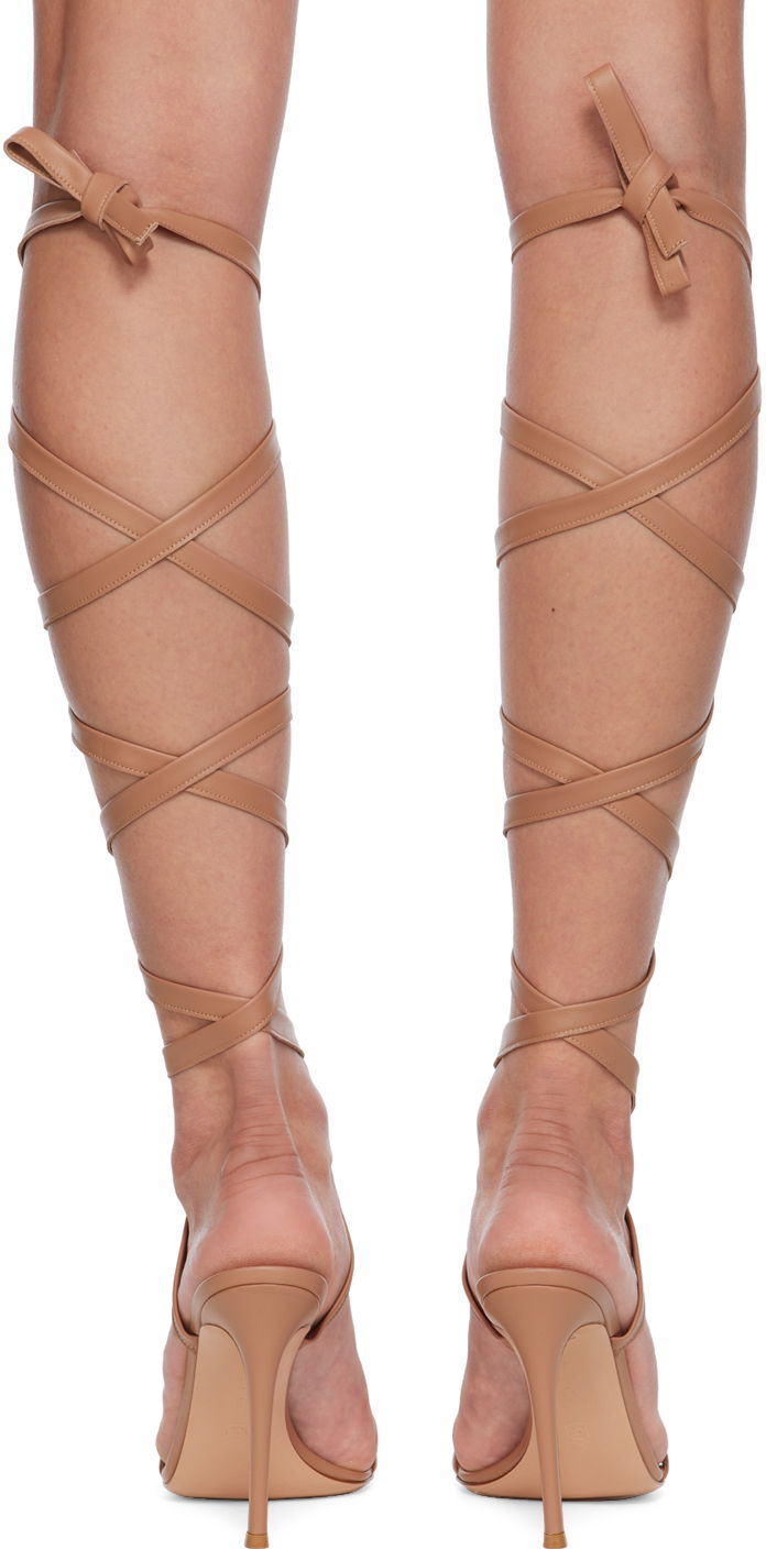 Tilbehør Gianvito Rossi Gianvito Rossi Borneo Heeled Sandals Beige | G32325.15RIC.NAP, 1