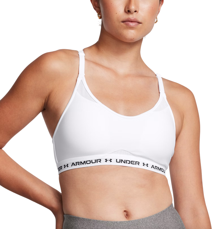 Bh Under Armour Crossback Low Sports Bra Hvid | 1386424-100
