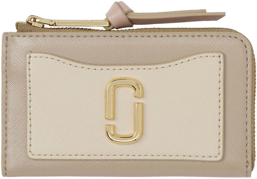 Tegnebog Marc Jacobs Marc Jacobs 'The Utility Snapshot' Top Zip Wallet Beige | 2F3SMP063S07, 0