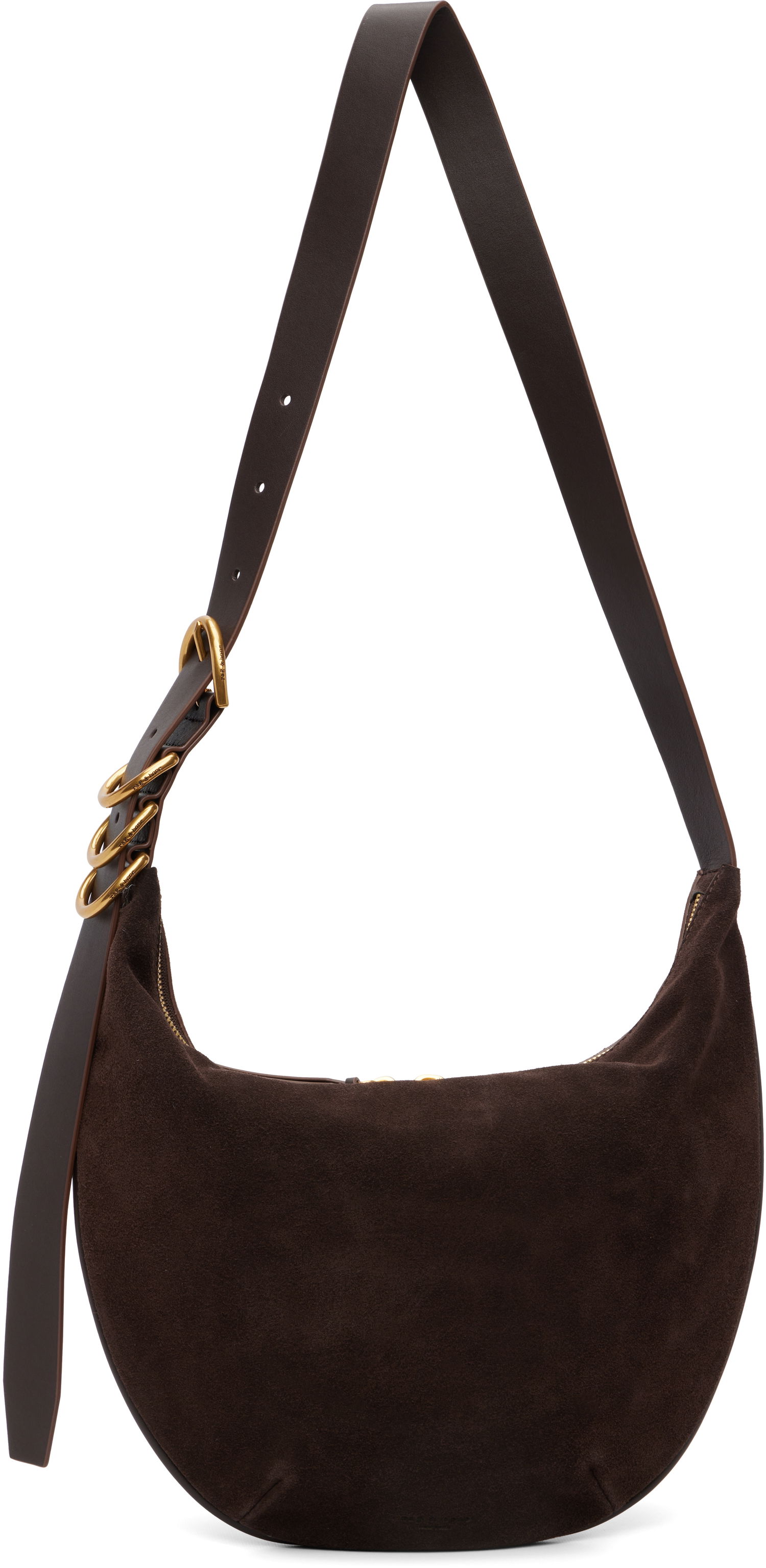 Skuldertaske rag & bone rag & bone Mercer Medium Suede Shoulder Bag Brun | SD100902, 0