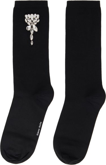 Sokker Simone Rocha Simone Rocha Embellished Carnation Socks Sort | SOCK 58 0639, 1