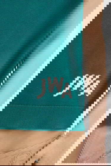 Vest JW Anderson JW Anderson JWA V-Neck Cashmere Blend Vest Grøn | KW1349.YN0398.540, 3
