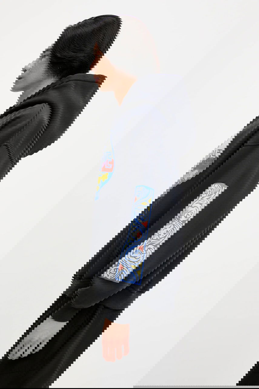 Sweatshirt Rhude RHUDE Hotel Print Hoodie Sort | RHSS25HO01012, 1