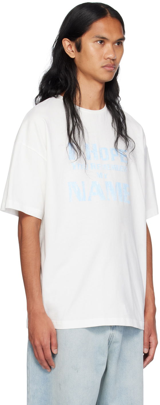 T-shirt We11done Lettering T-Shirt Hvid | WD-TT2-24-760-U-WH, 1