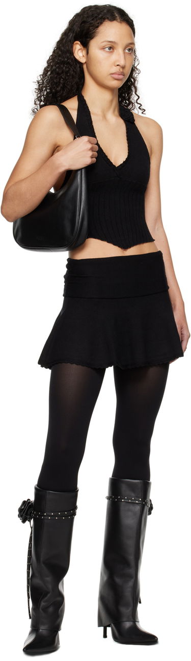 Tanktop GUIZIO Guizio Alacant Halter Knit Top Sort | R24606S020, 3