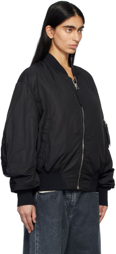 Bomberjakke The Attico Attico Anja Bomber Jacket Sort | 250WCB00070 PLL001AA, 1