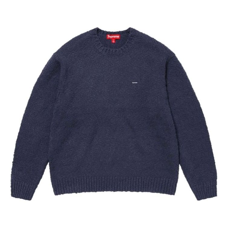 Sweater Supreme Small Box Boucle Sweater Blå | SUP-SS24-100
