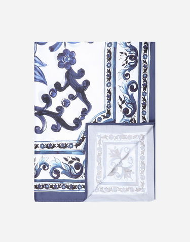 Tilbehør Dolce & Gabbana Dolce & Gabbana Cotton Sateen Fitted Sheet Blå | TCE048TCAKFUB011, 1
