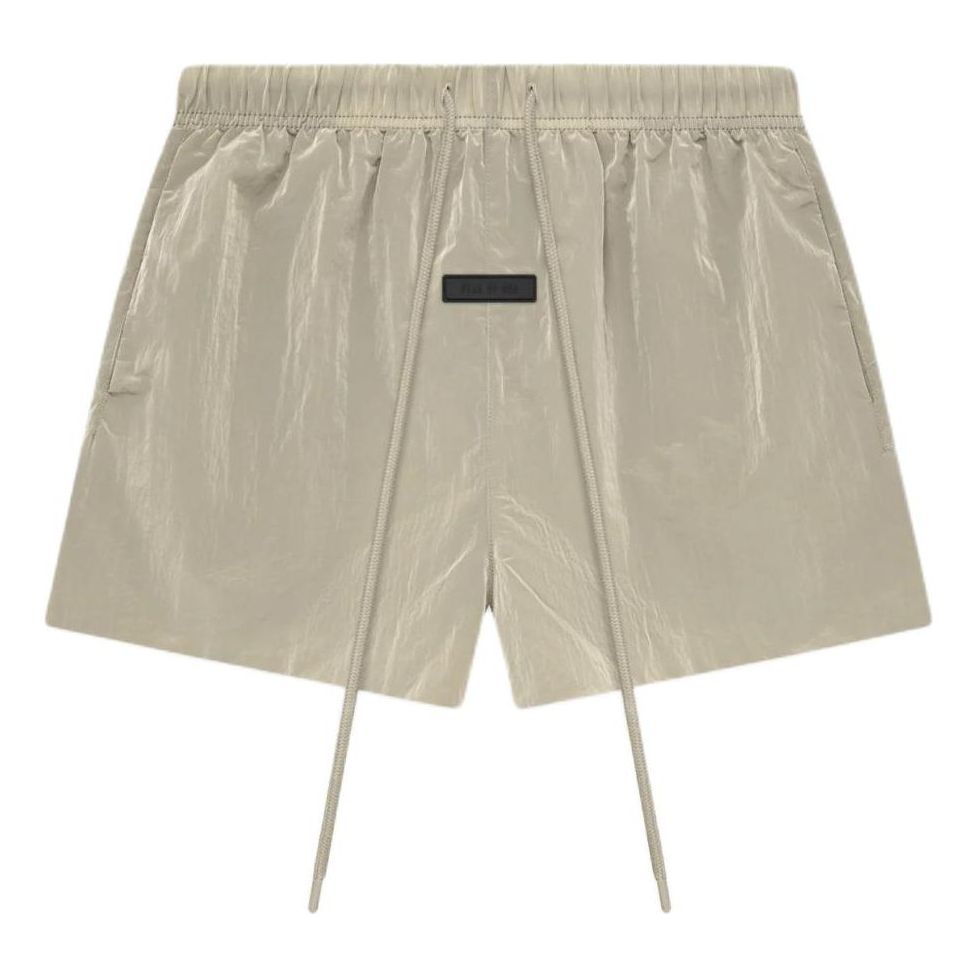 Shorts Fear of God Crinkle Nylon Running Shorts Beige | 160SP244131F, 0