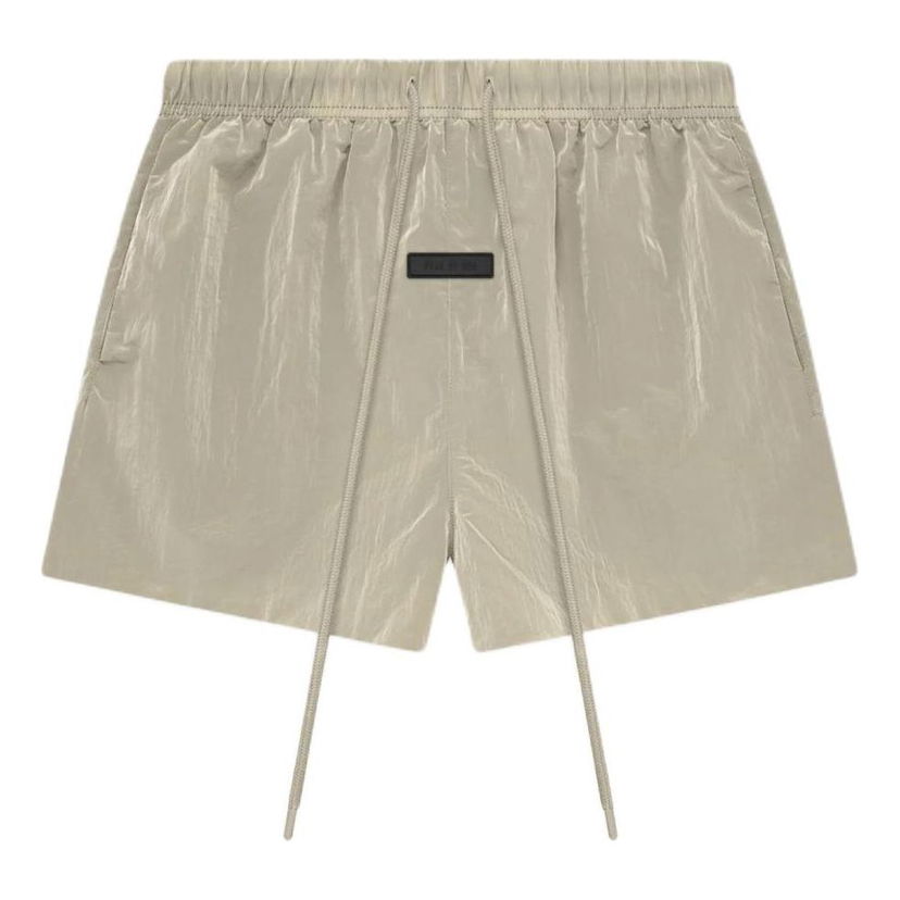 Shorts Fear of God Crinkle Nylon Running Shorts Beige | 160SP244131F