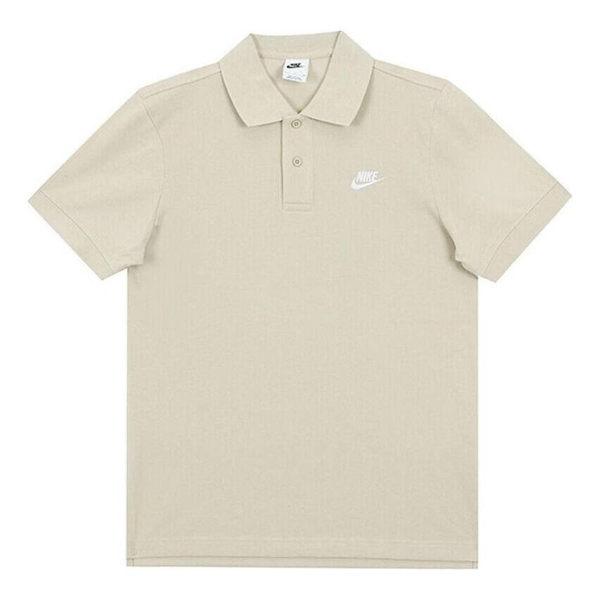 Polo skjorte Nike Sportswear Casual Short Sleeve Polo Shirt Beige | CJ4457-206, 0