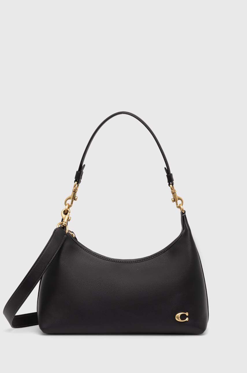 Skuldertaske Coach Leather Shoulder Bag Sort | CR981, 0